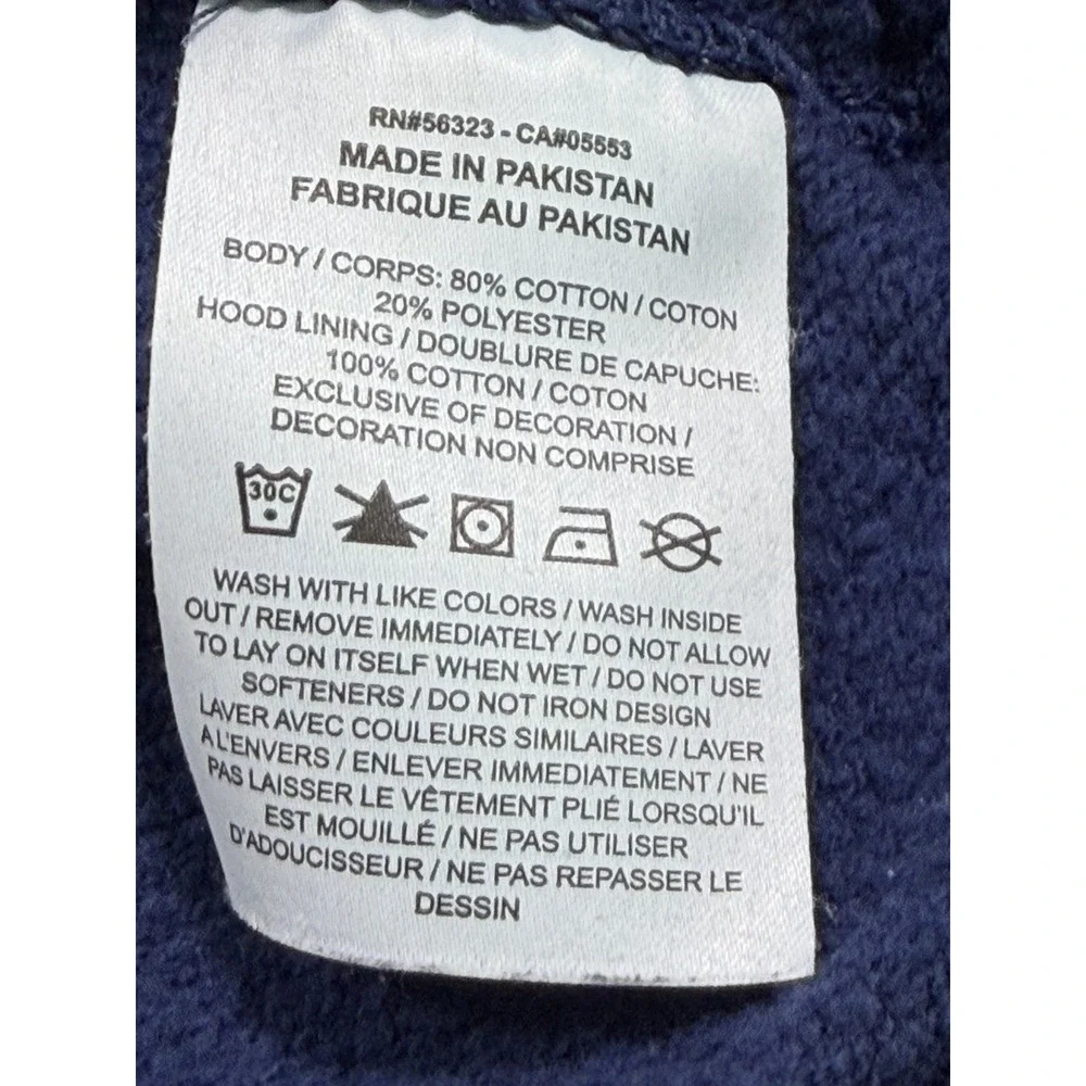 Nike Just Do It Hoodie Men Large Blue Pullover Fleece Logo Graphic DA0151-410 L